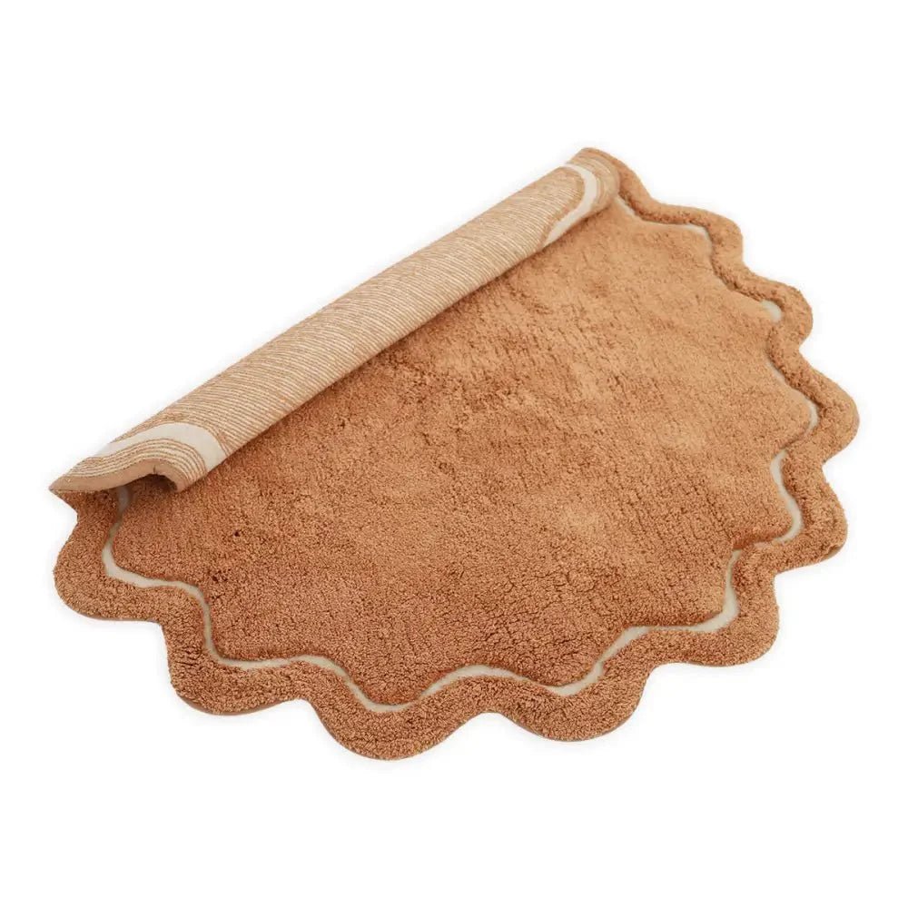 Alfombra 110 cm SWEET APRIL TOFFEE Algodón Lavable en lavadora - Alfombra
