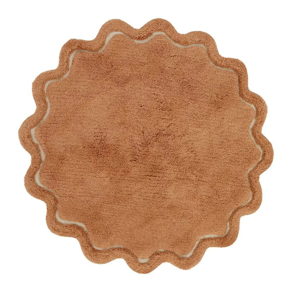 Alfombra 110 cm SWEET APRIL TOFFEE Algodón Lavable en lavadora - Alfombra