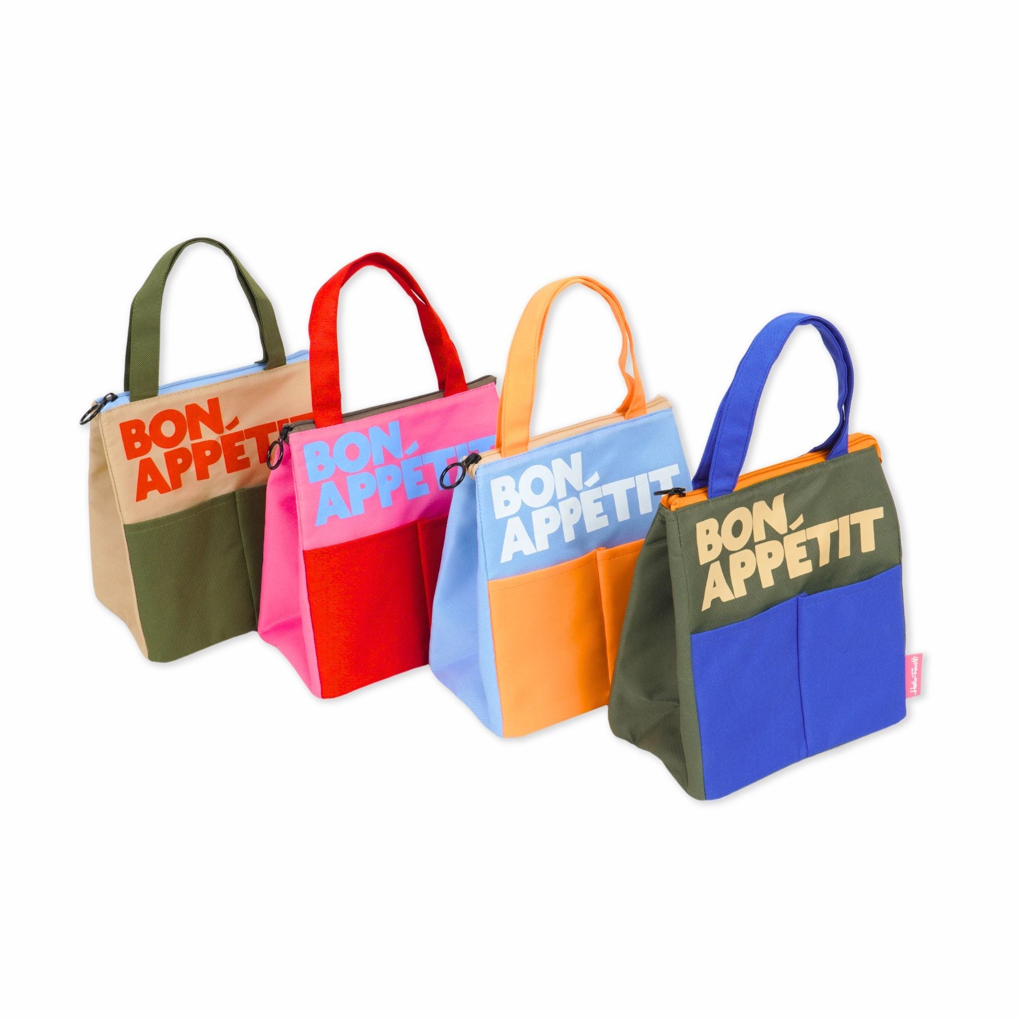 Bolsa de Almuerzo Isotérmica BON APPÉTIT azul y naranja