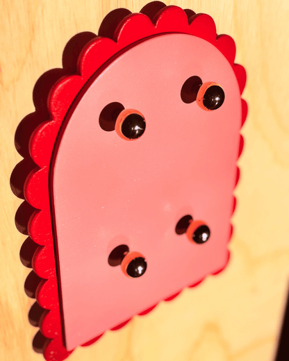Colgador Llaves y Joyas en Madera - Diseño Colorido y Retro en Forma de Puerta con pétalos - Dopamine Concept Store