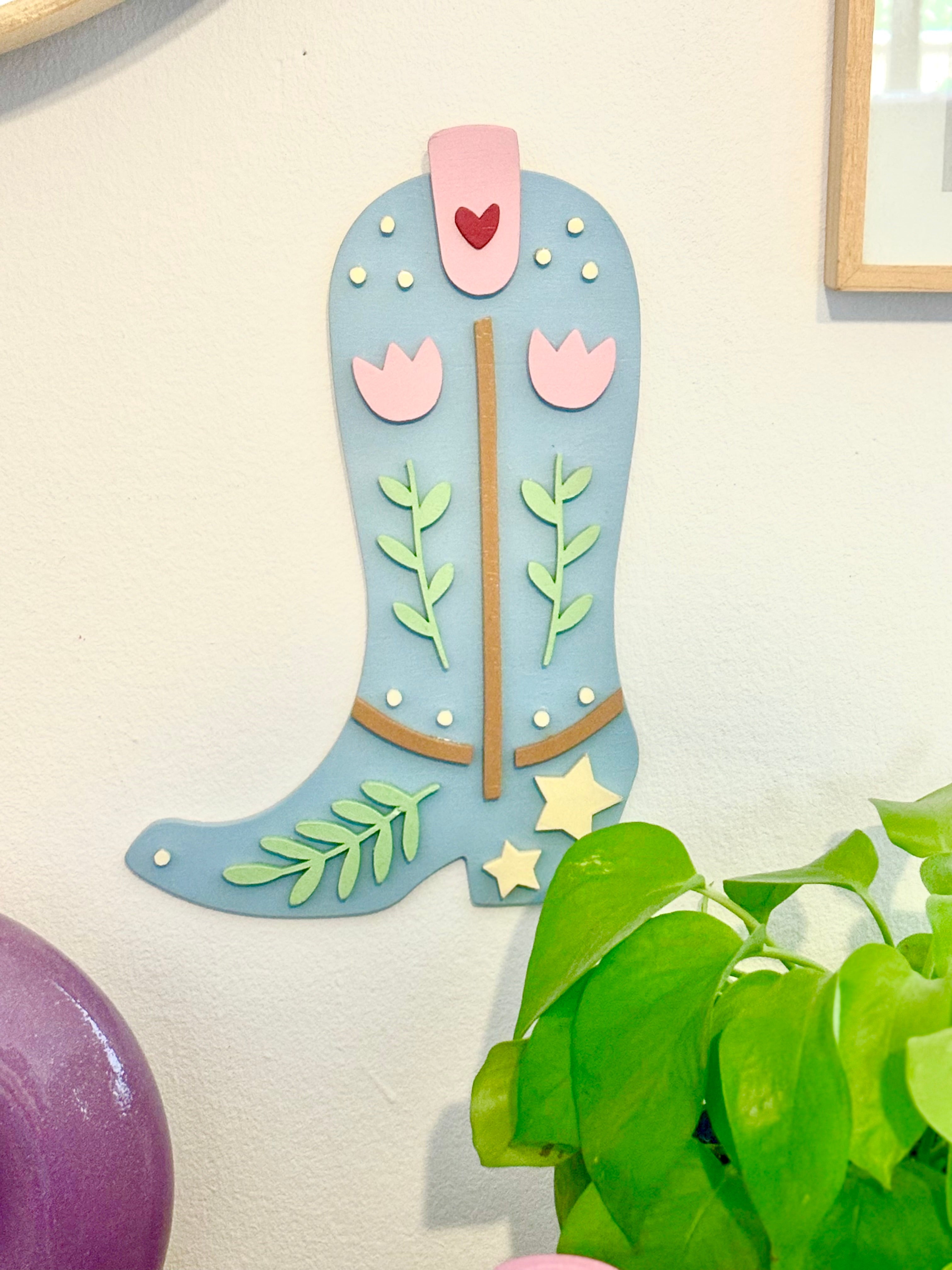 Cowboy Boot WallArt-Dopamine Concept Store