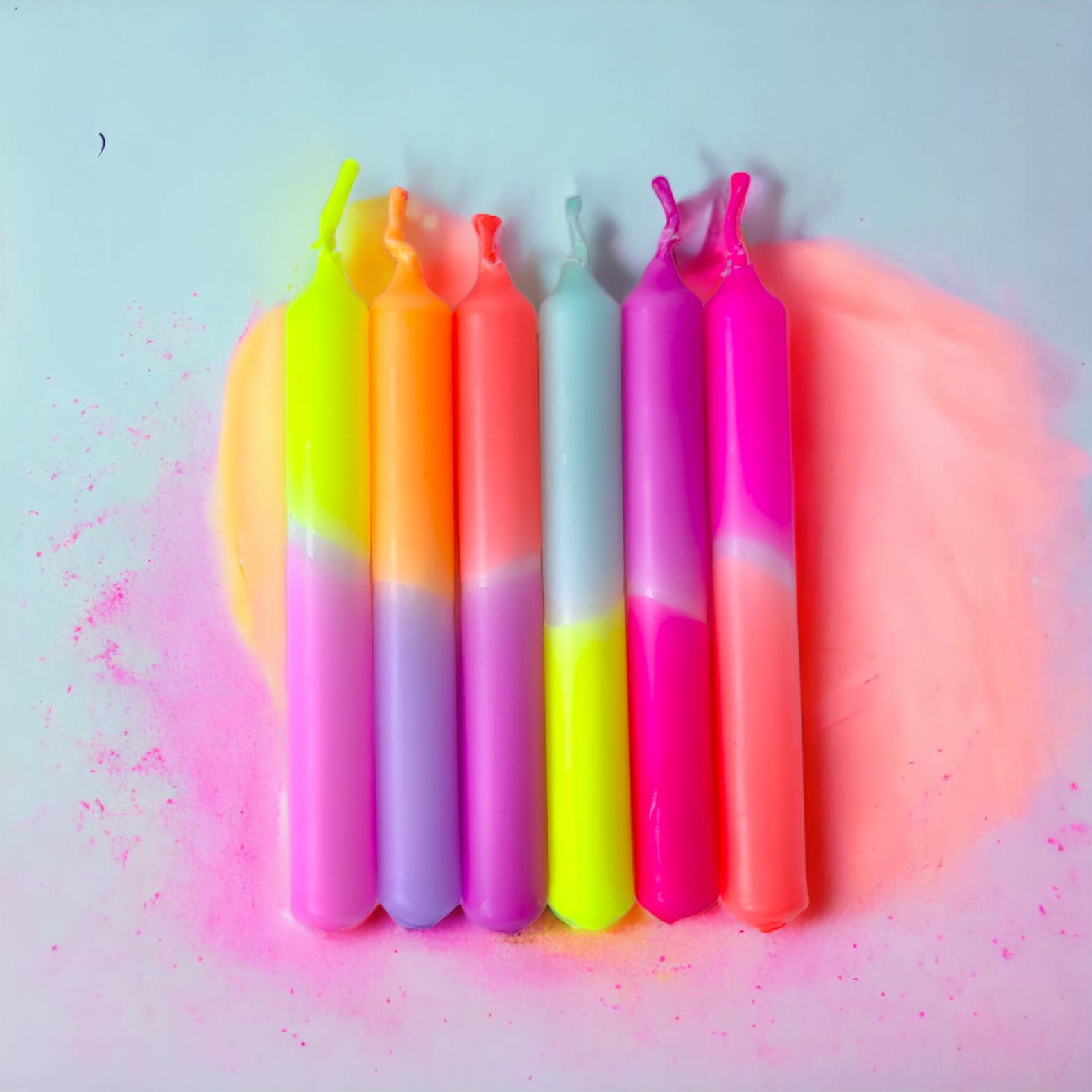 Dip Dye Konfetti: velas de cumpleaños-Dopamine Concept Store