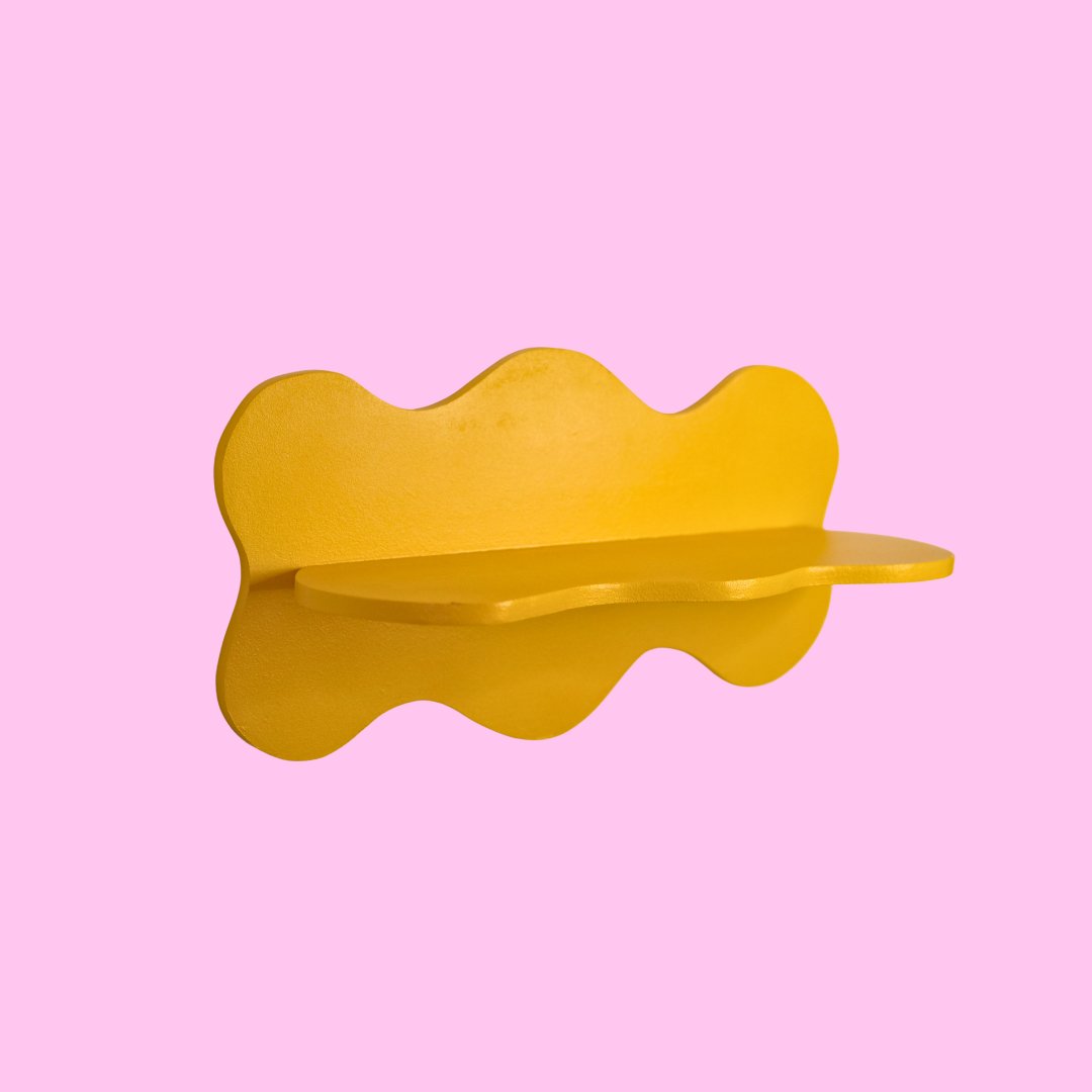 Estantería Ondas: Amarillo