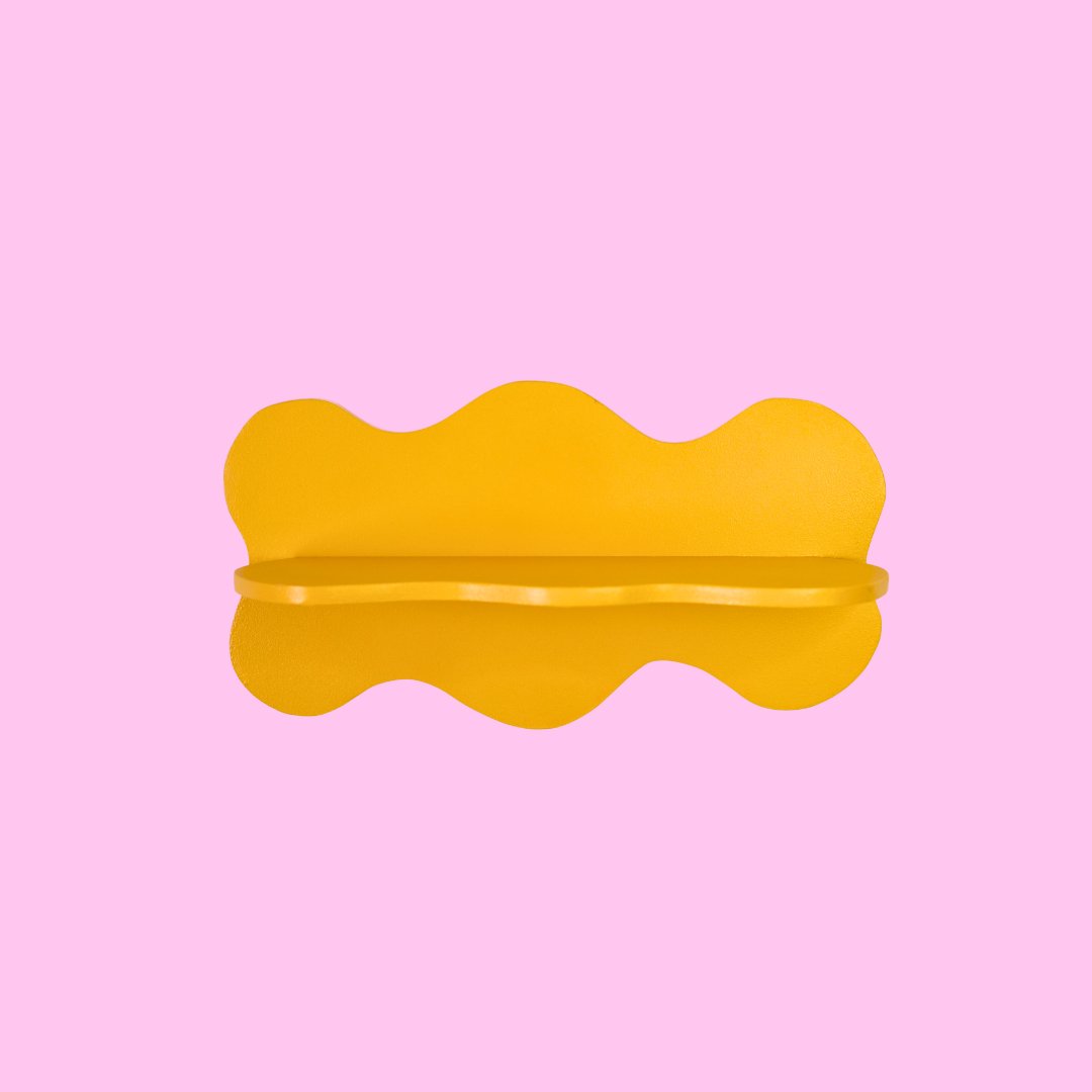 Estantería Ondas: Amarillo