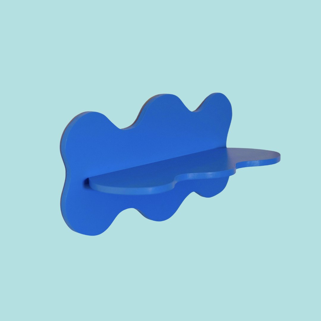 Estantería Ondas: Azul Indigo