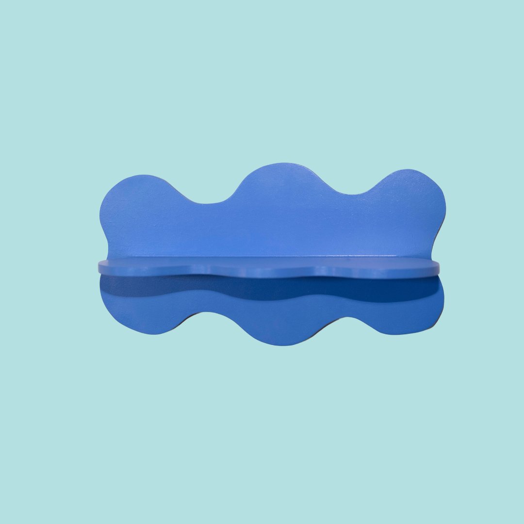 Estantería Ondas: Azul Indigo