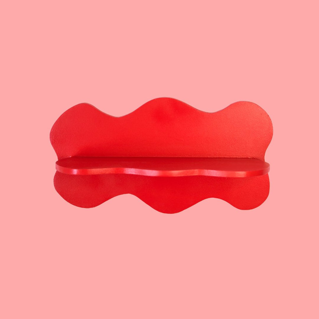 Estantería Ondas: Rojo
