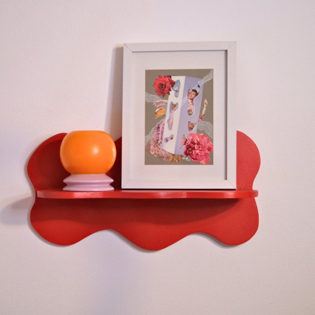 Estantería Ondas: Rojo