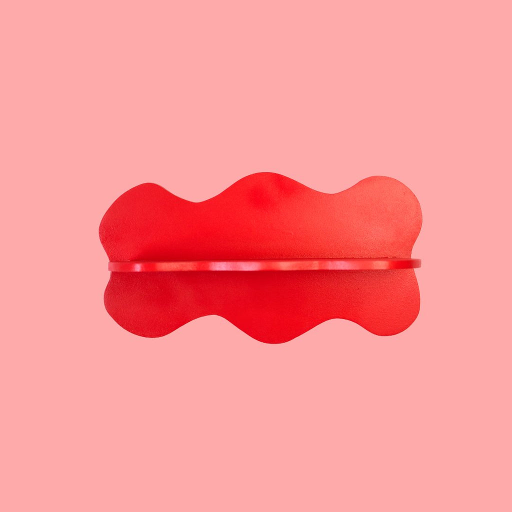 Estantería Ondas: Rojo