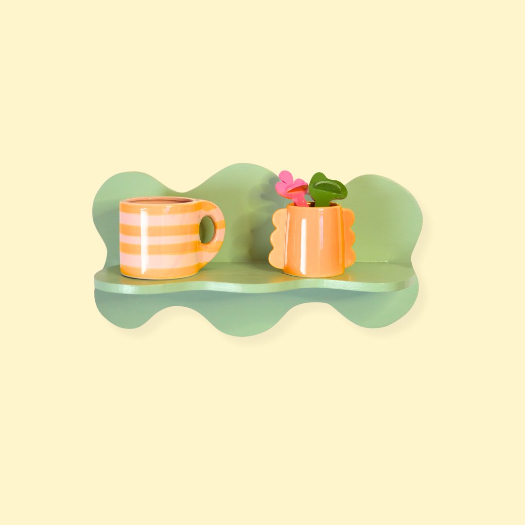 Estantería Ondas: Verde