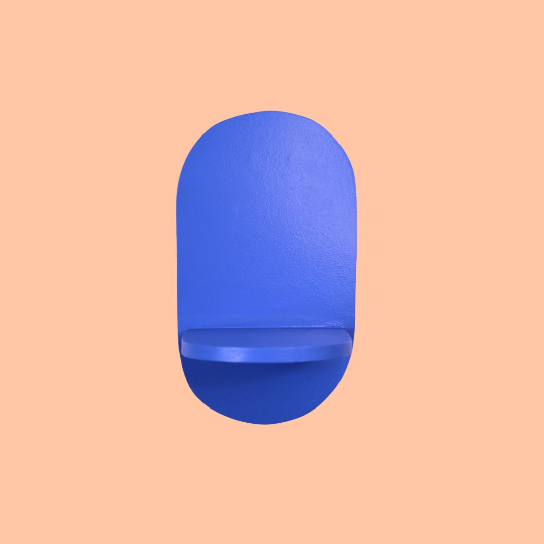 Estantería Oval: Azul Indigo