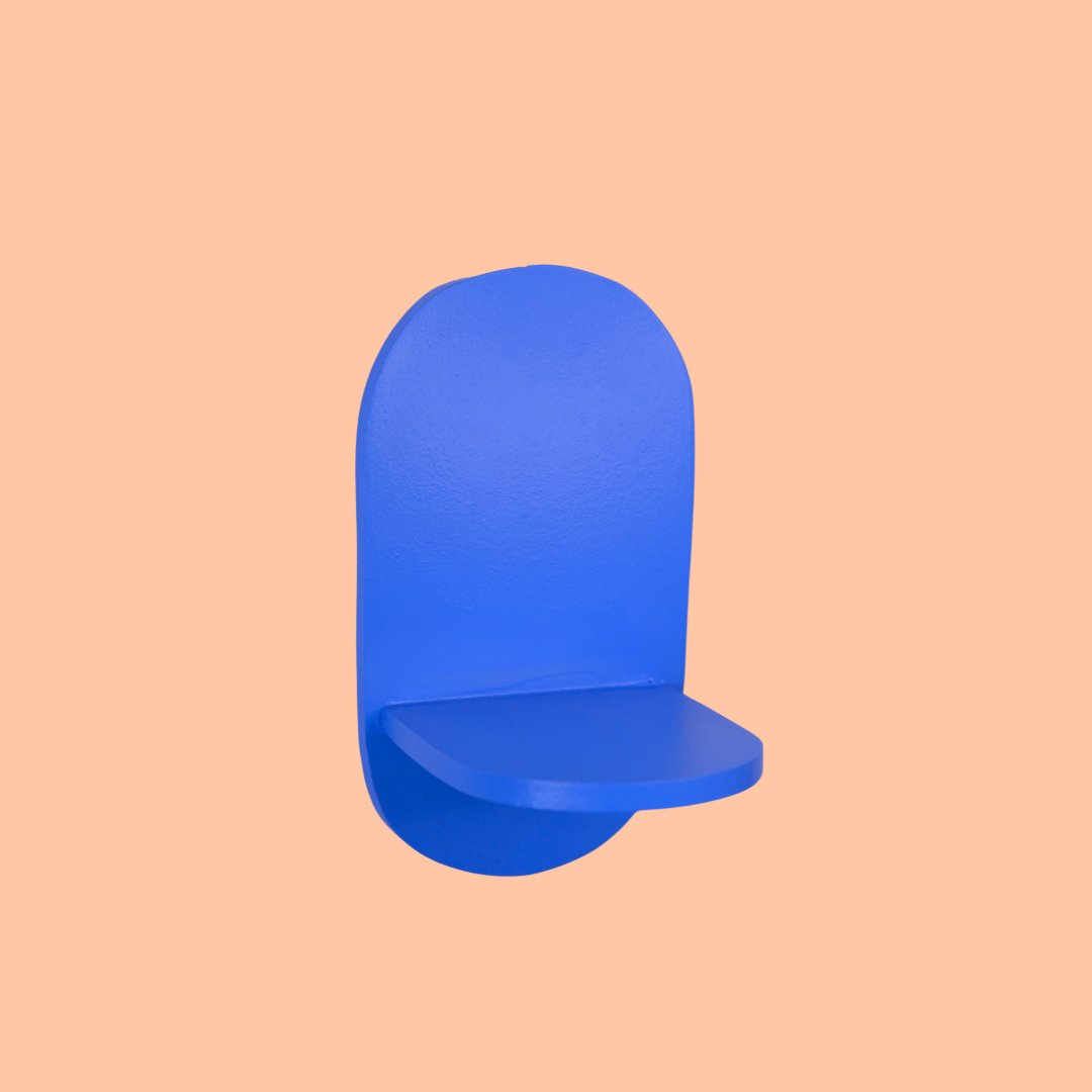 Estantería Oval: Azul Indigo