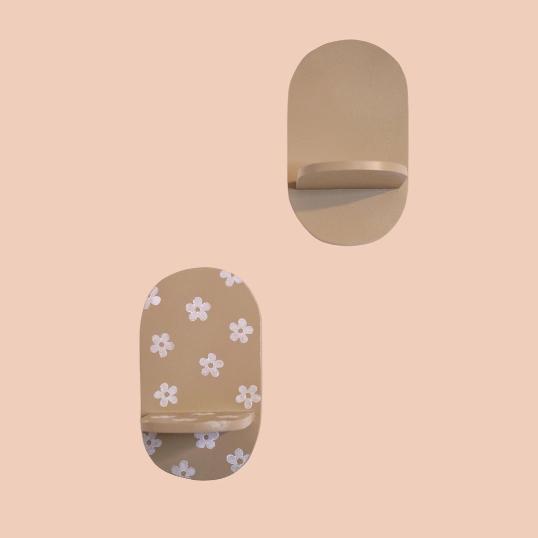 Estantería Oval Floral: Tierra