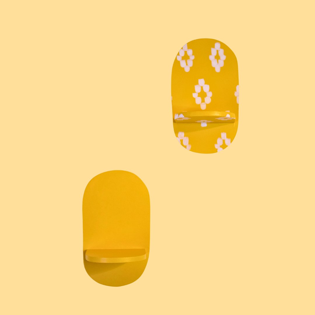 Estantería Oval Llengües Mallorquines: Amarillo