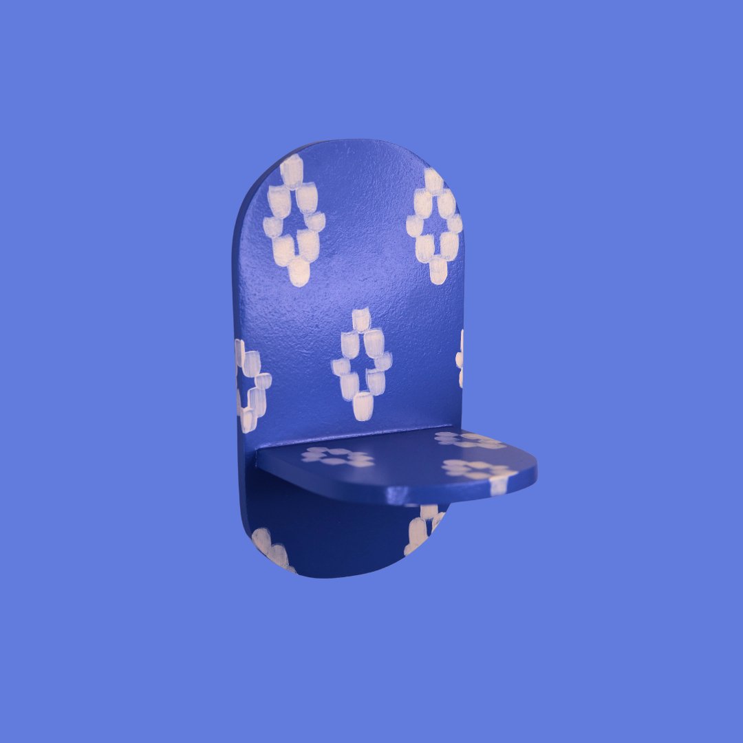 Estantería Oval Llengües Mallorquines: Azul Indigo