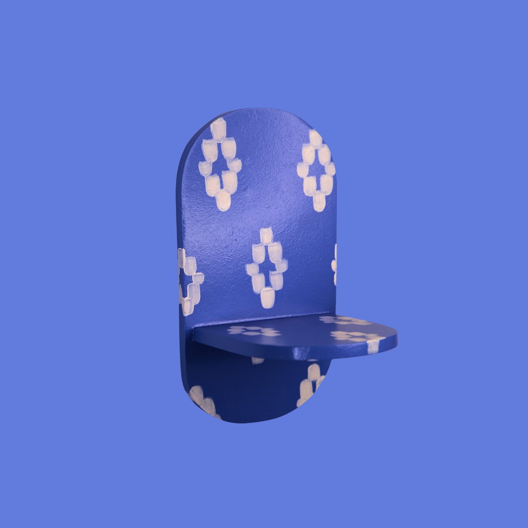 Estantería Oval Llengües Mallorquines: Azul Indigo