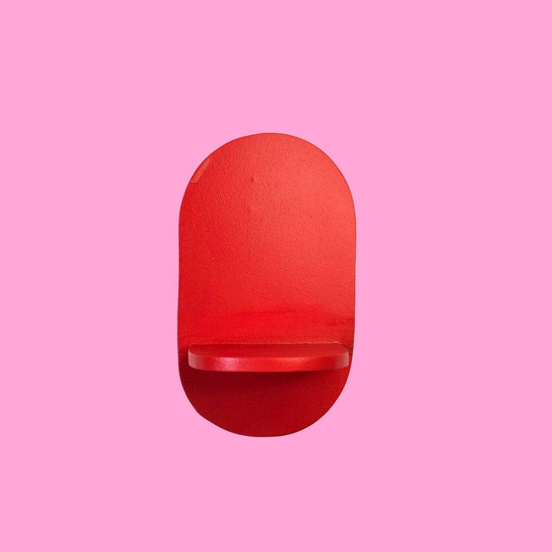 Estantería Oval: Rojo