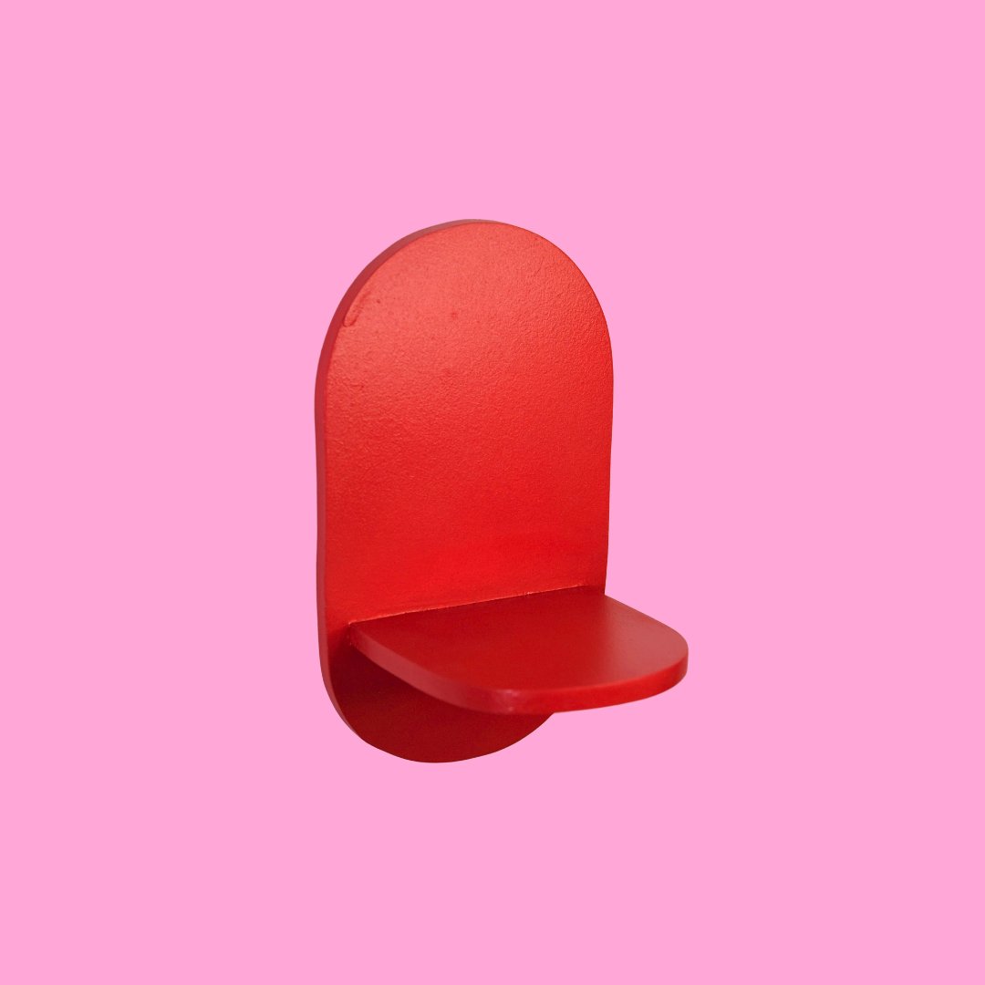 Estantería Oval: Rojo