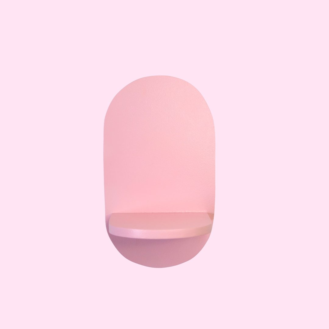 Estantería Oval: Rosa