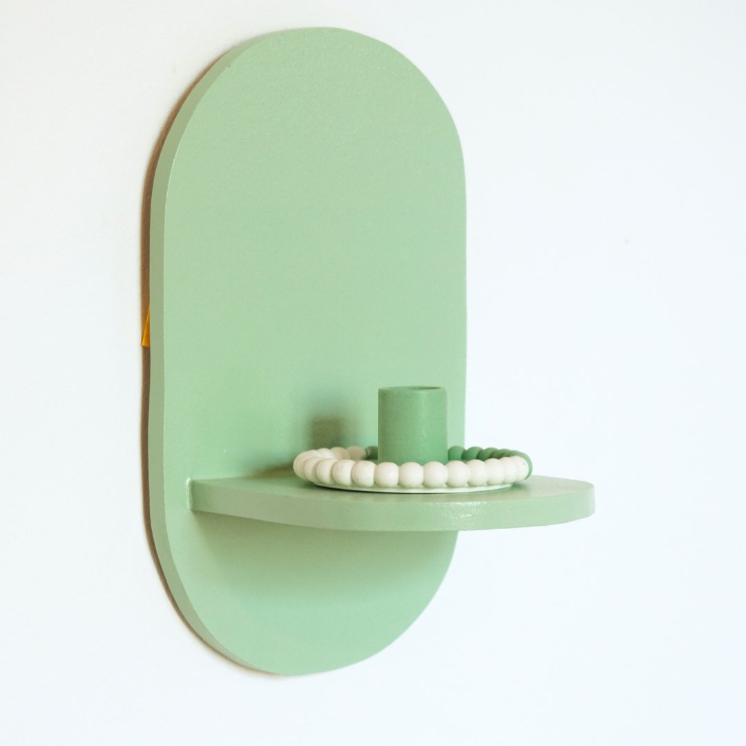 Estantería Oval: Verde