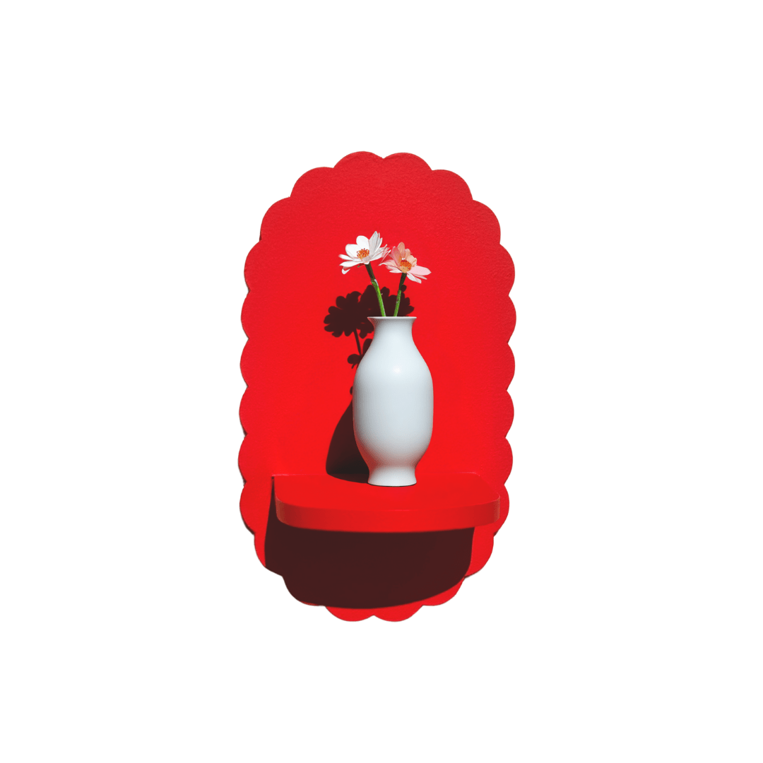 Estantería Pétalos Oval: Rojo - Estantería