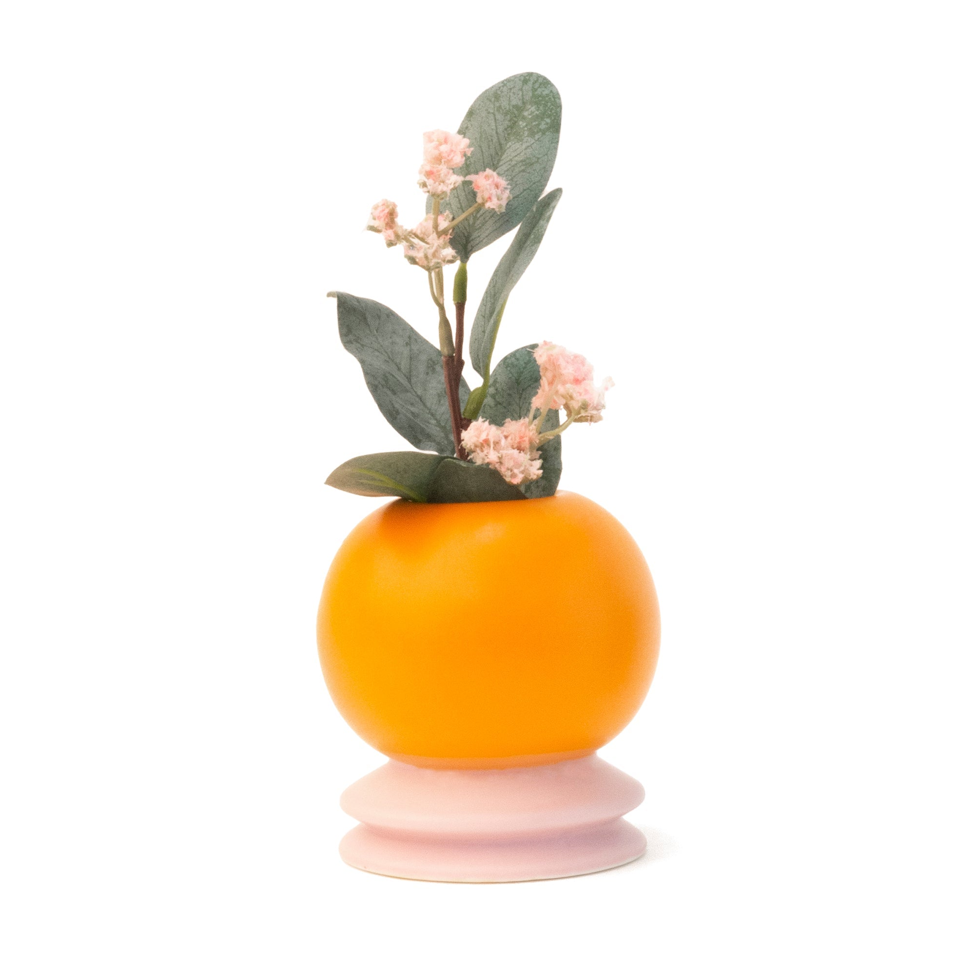 Florero Mediano Bola Naranja
