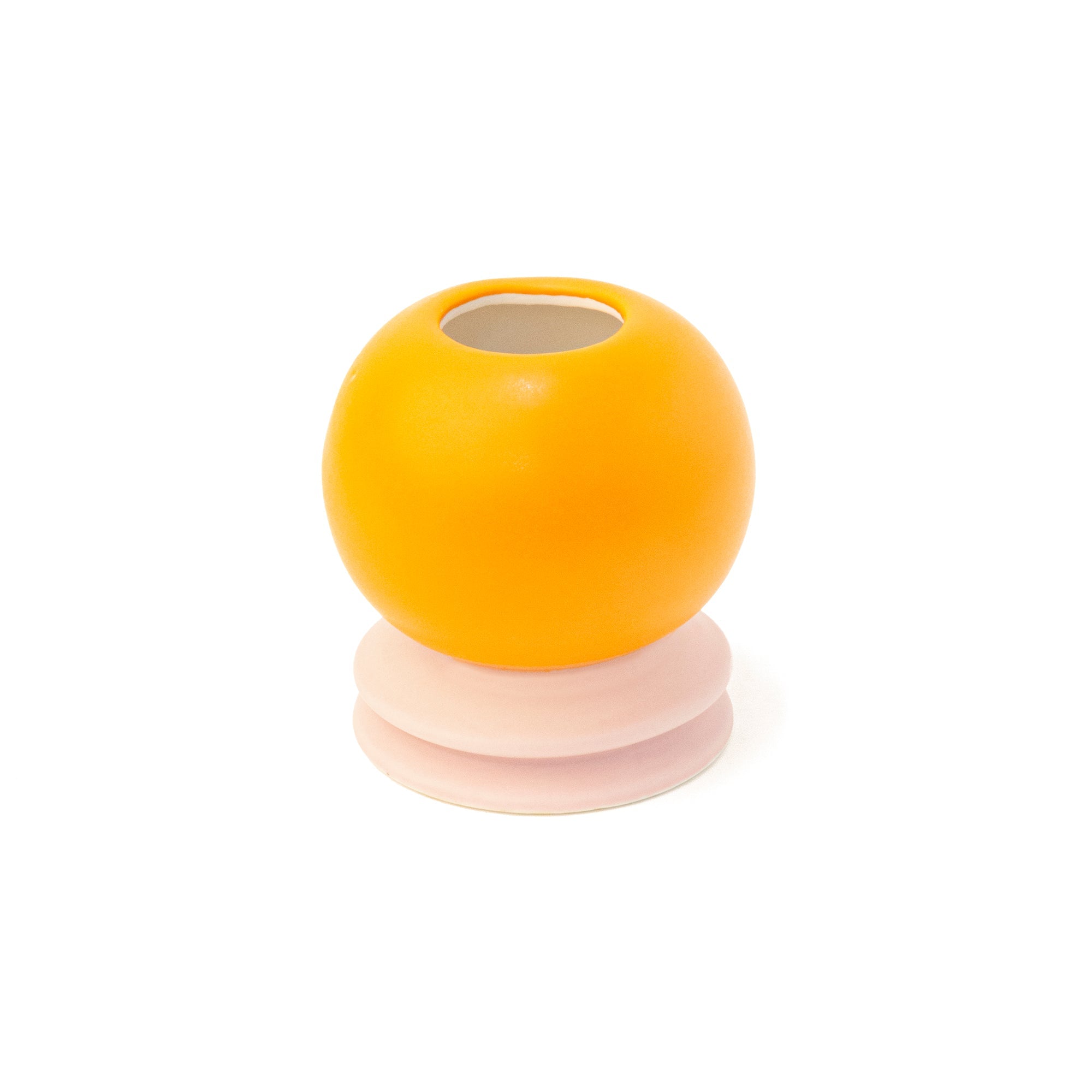 Florero Mediano Bola Naranja