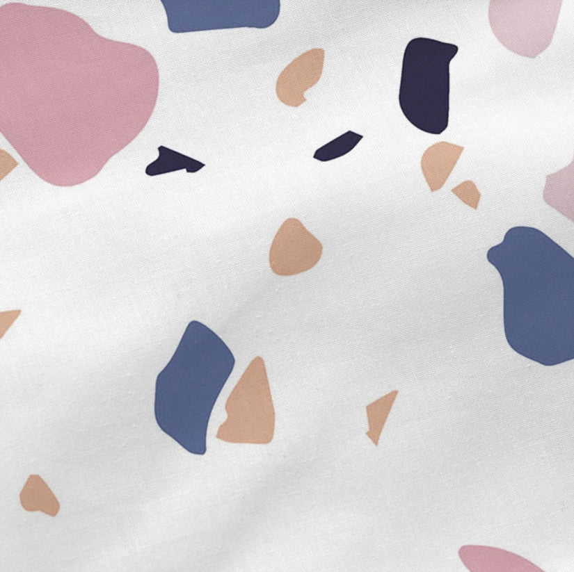 Funda Almohada Terrazzo Blanco