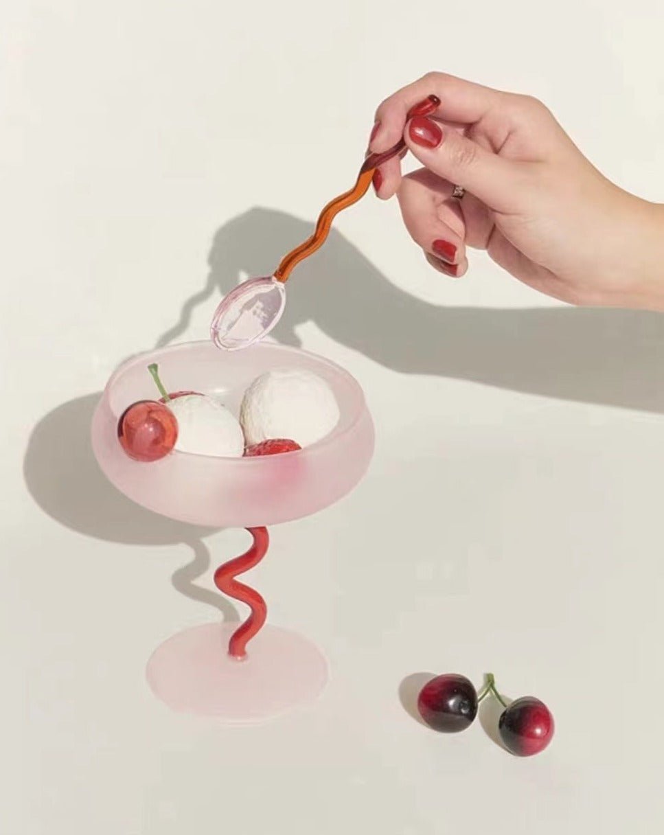 Jelly Bean Wine Glass - Whimsical Eclectic Dopamine Cocktail Coupe - Home Decor