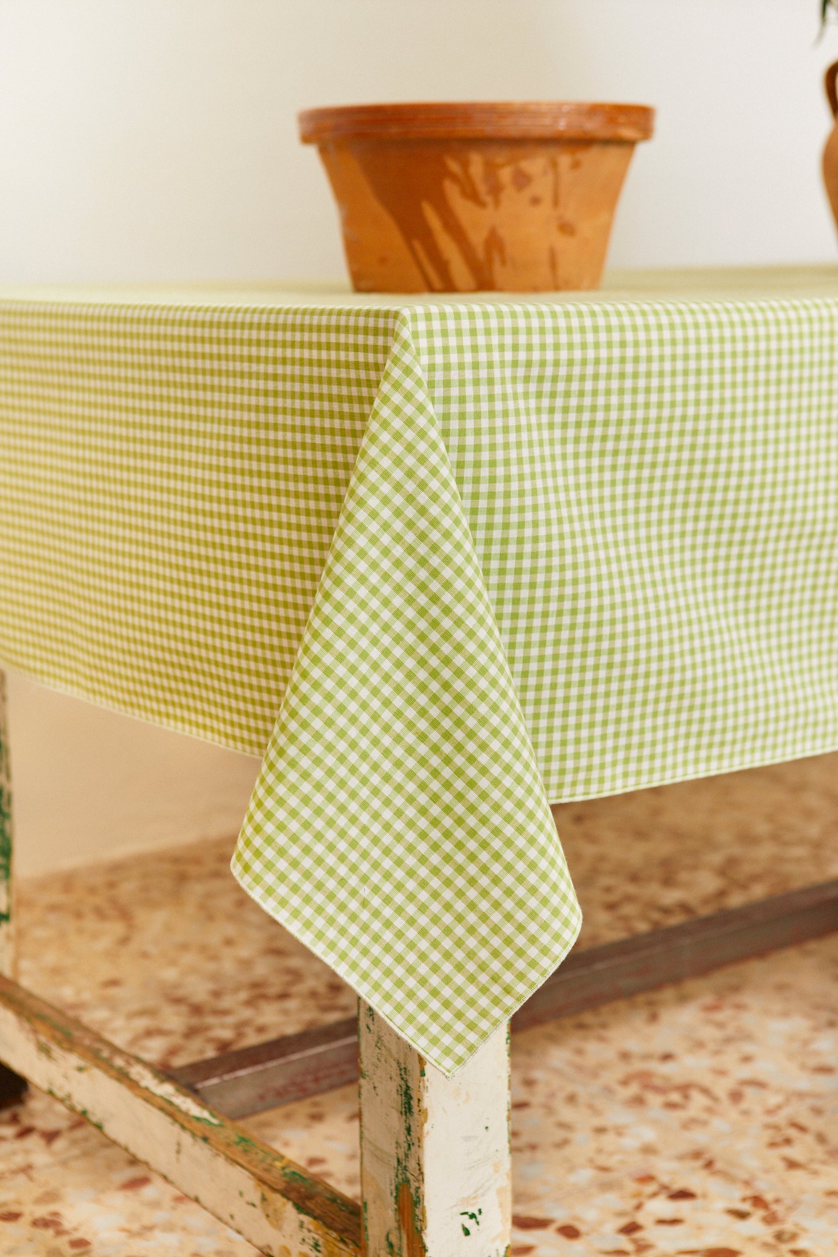 Mantel cuadros vichy verde - Mantel