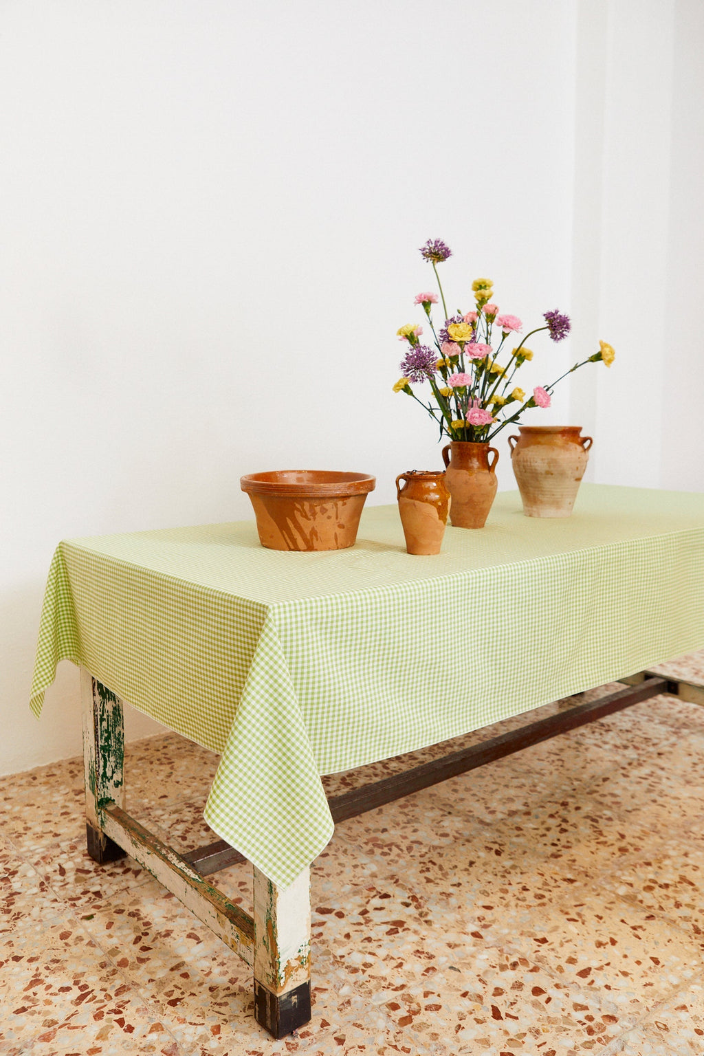 Mantel cuadros vichy verde - Mantel