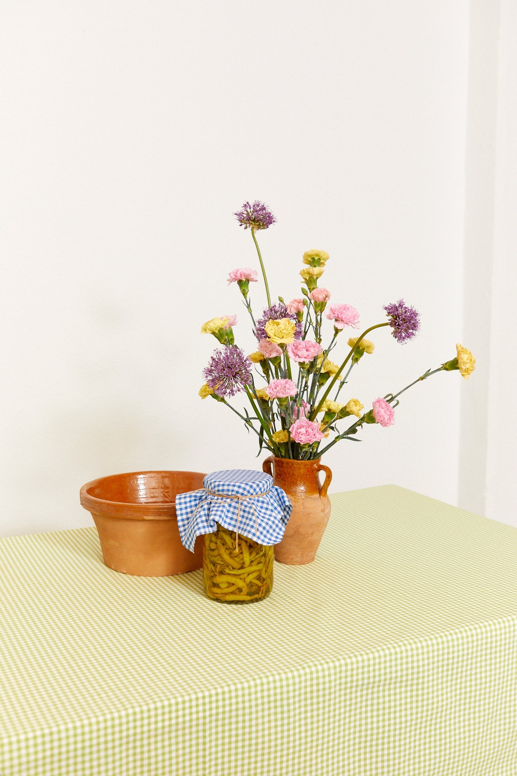 Mantel cuadros vichy verde - Mantel