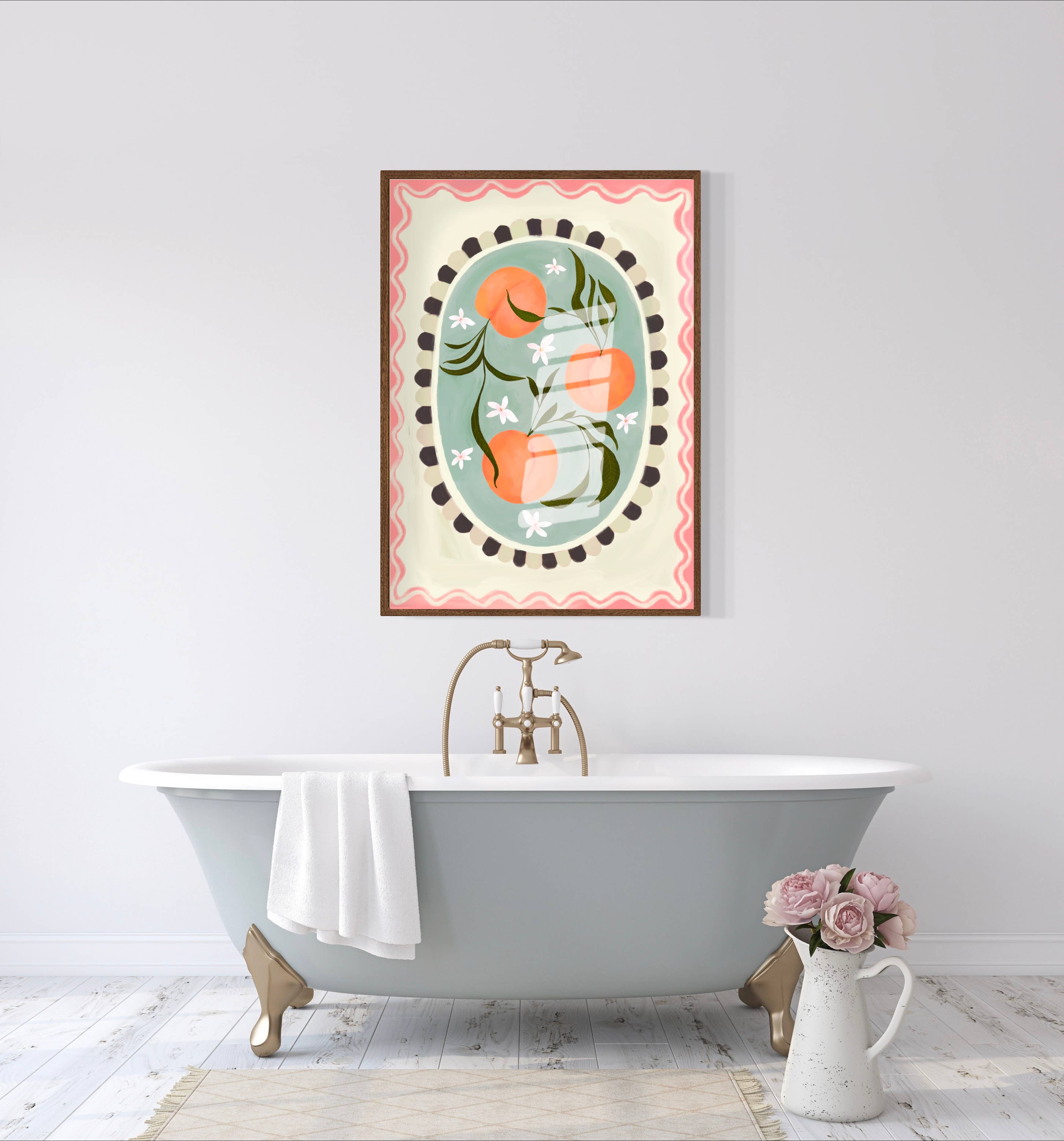 Melocotones, arte de frutas: A3