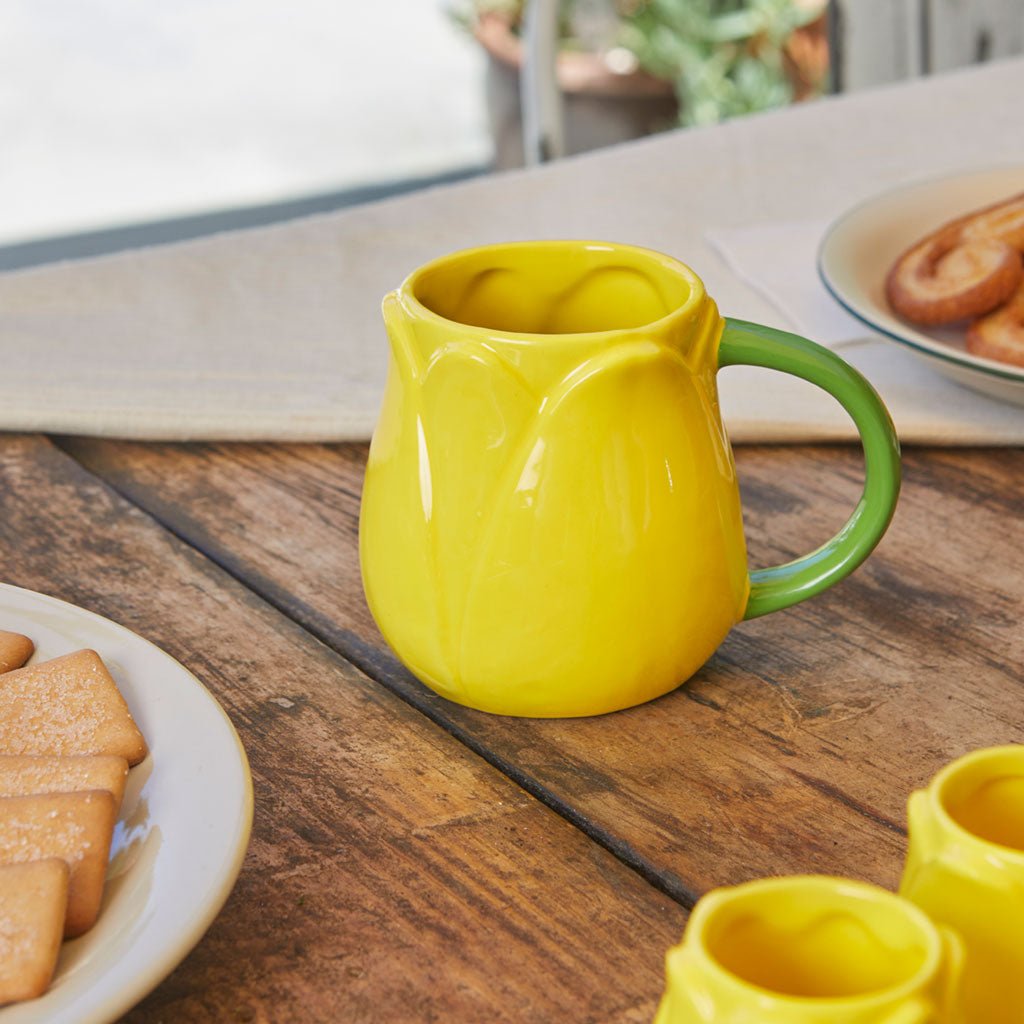 Mug Tulip Amarillo 400ml de cerámica