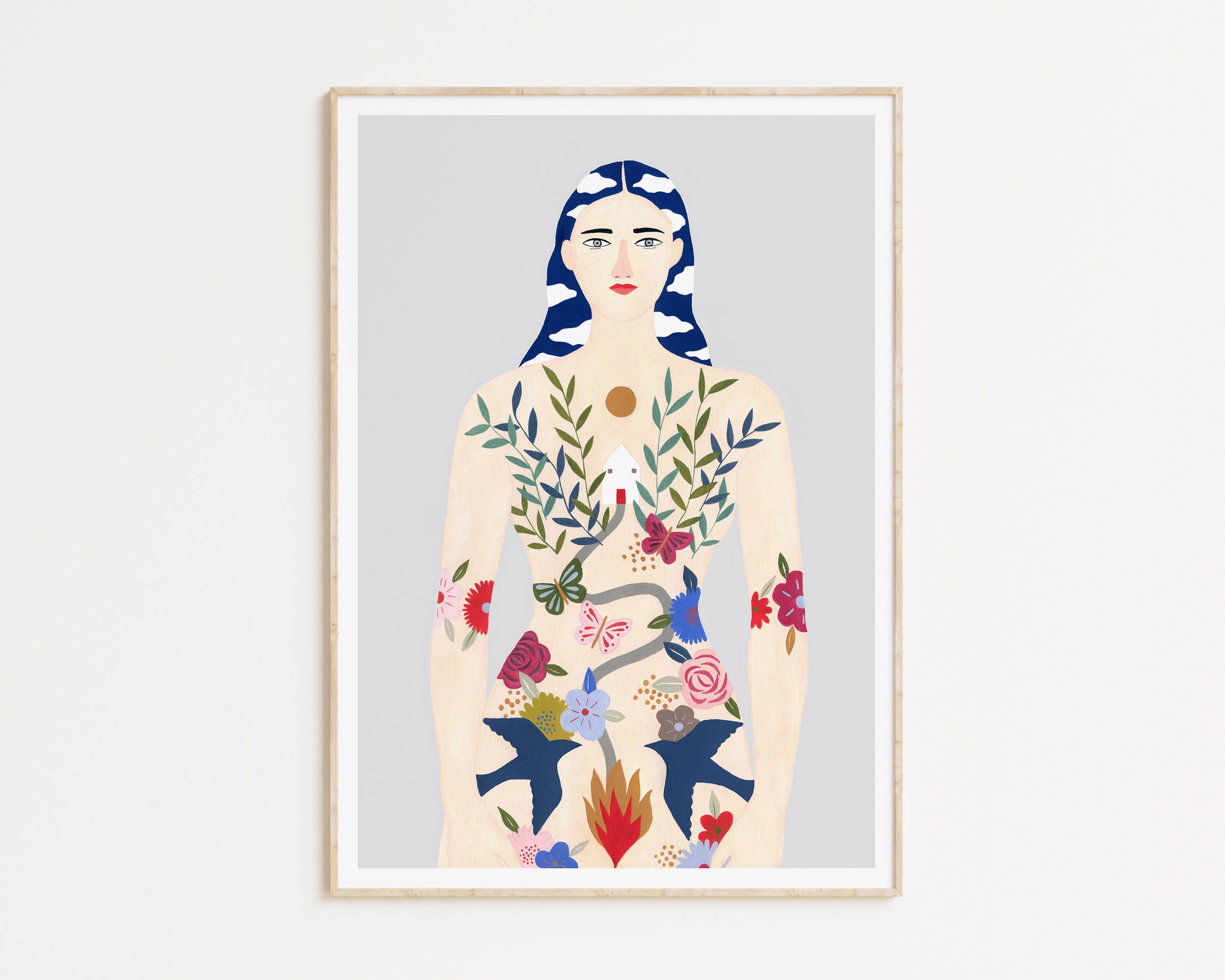 My Body Is My Home Wall Art: A4