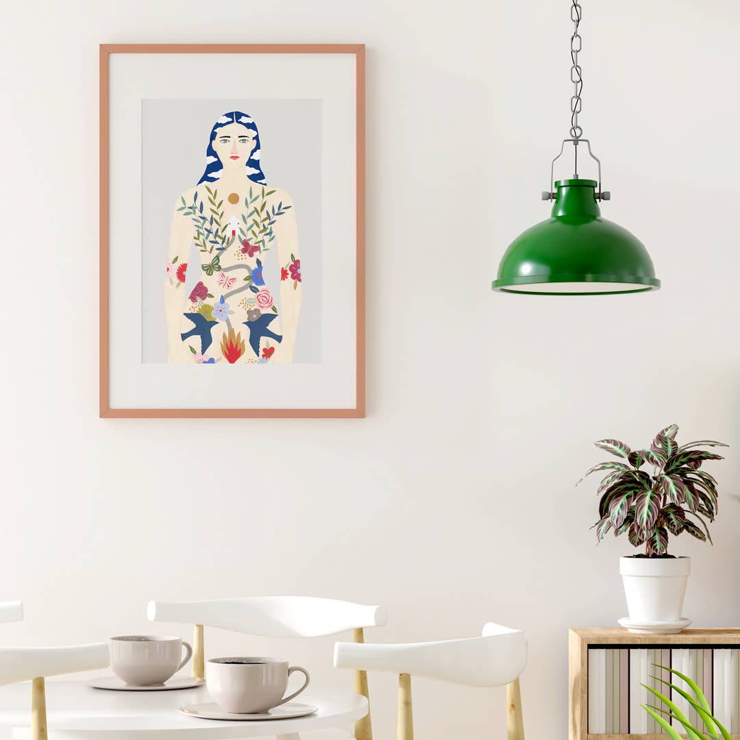 My Body Is My Home Wall Art: A4