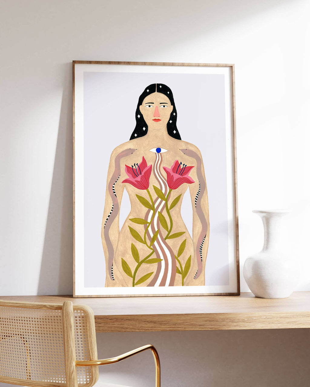 MYSTICAL WOMAN Art Print: A4