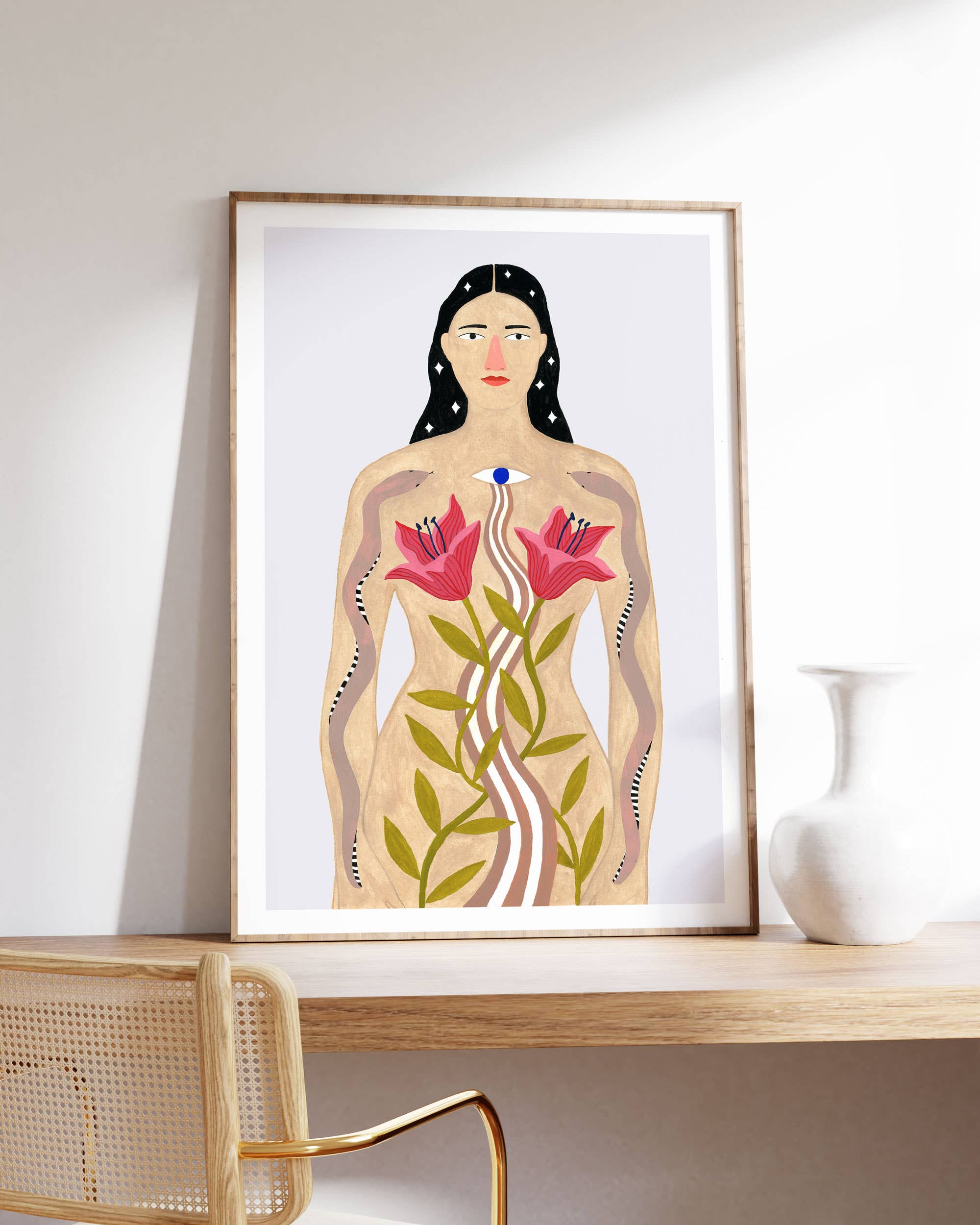MYSTICAL WOMAN Art Print: A4