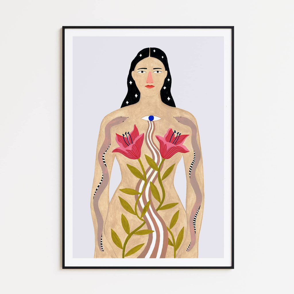 MYSTICAL WOMAN Art Print: A4