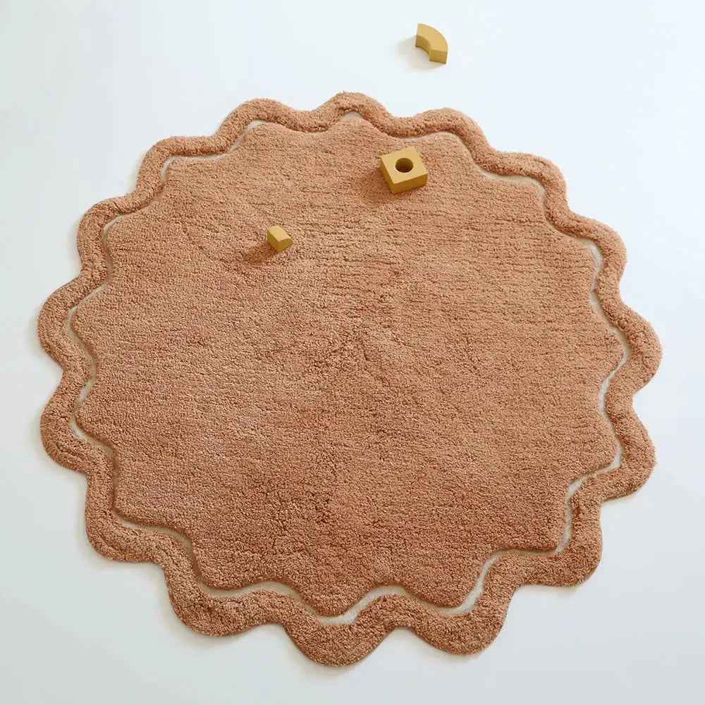 Alfombra 110 cm SWEET APRIL TOFFEE Algodón Lavable en lavadora