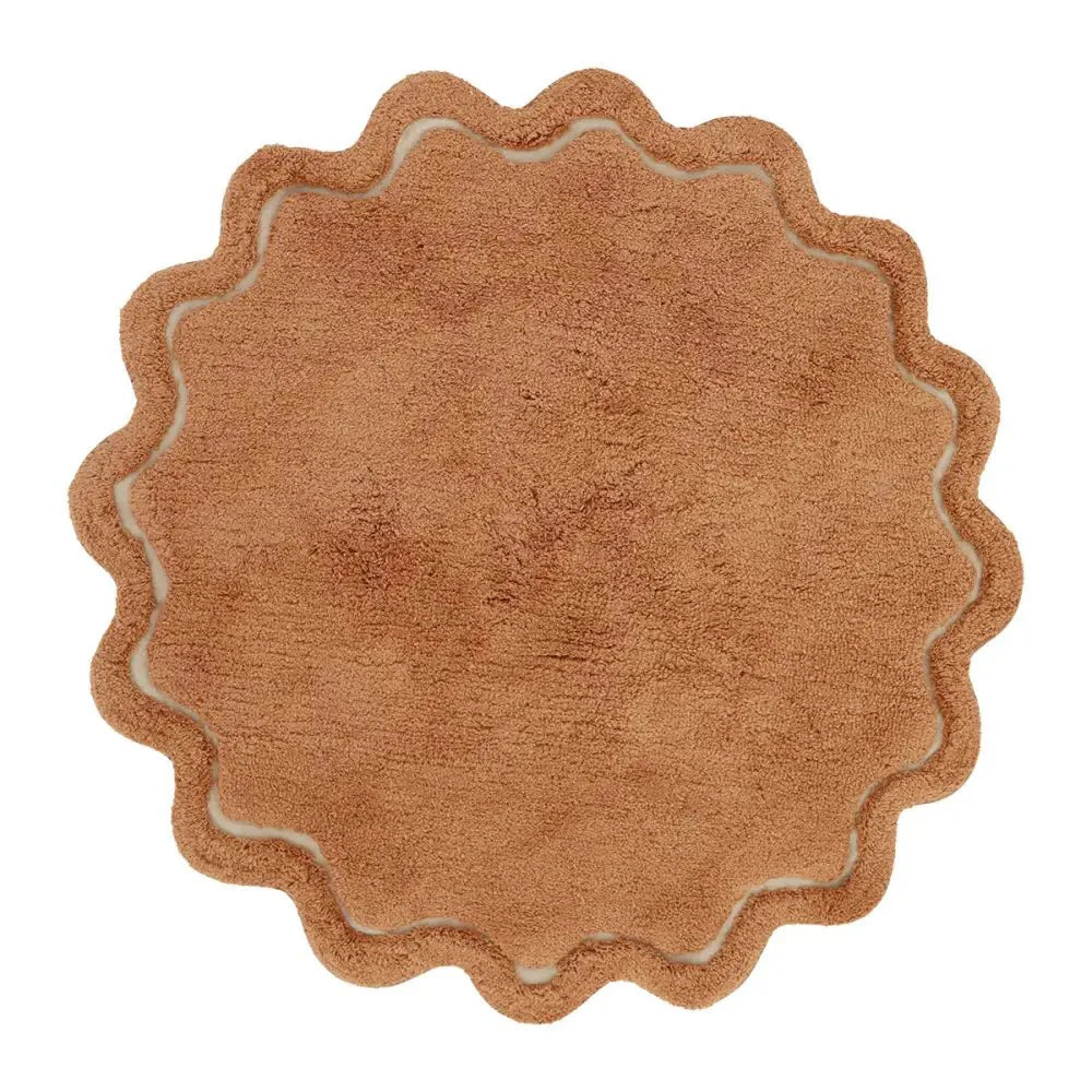Alfombra 110 cm SWEET APRIL TOFFEE Algodón Lavable en lavadora