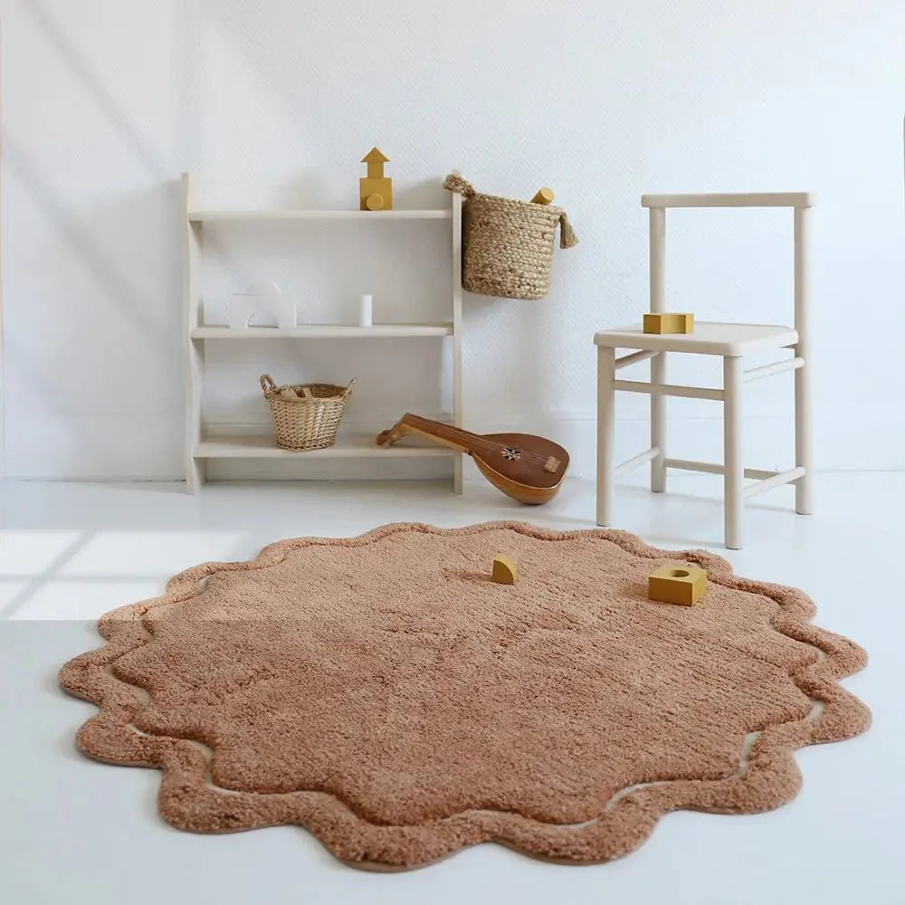 Alfombra 110 cm SWEET APRIL TOFFEE Algodón Lavable en lavadora