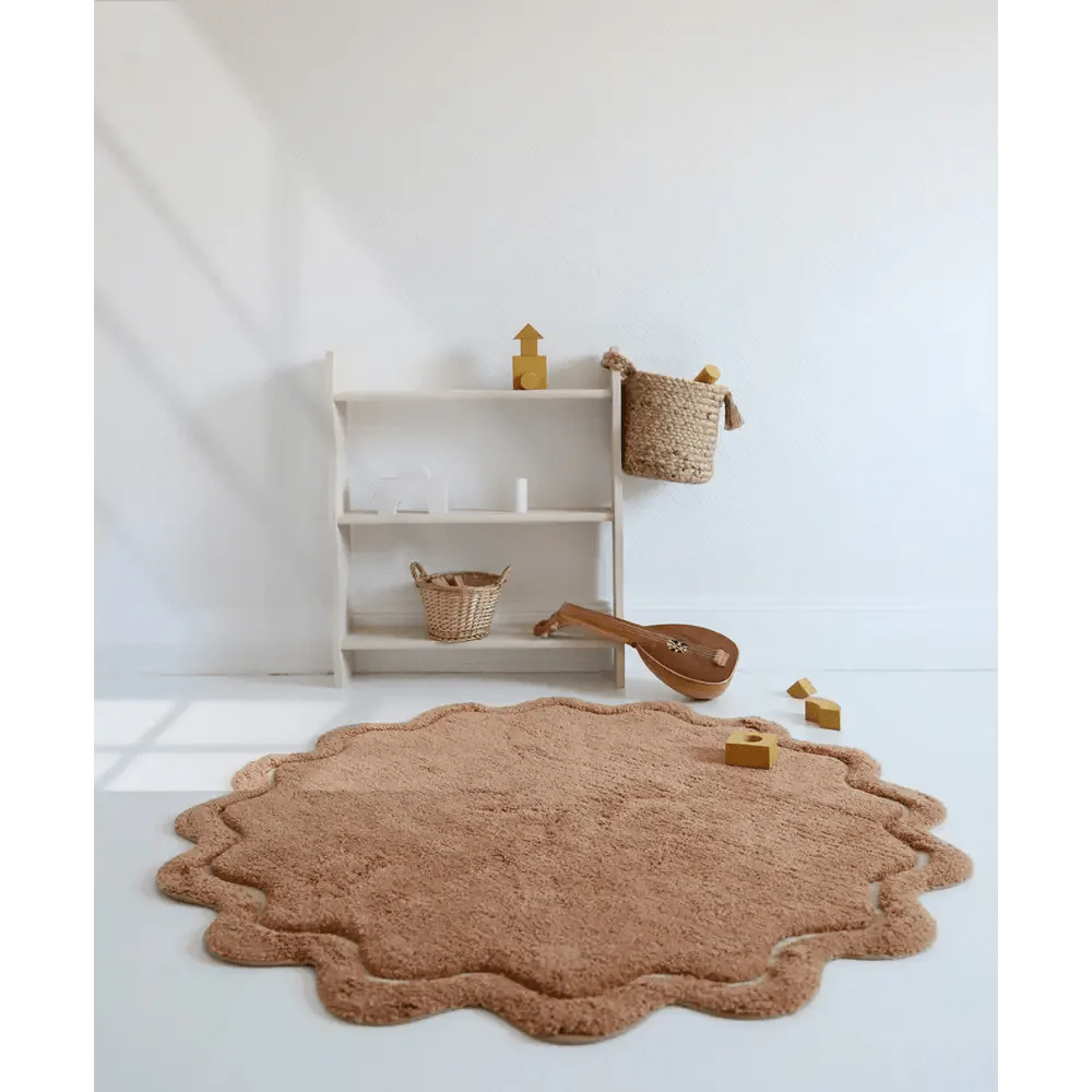 Alfombra 110 cm SWEET APRIL TOFFEE Algodón Lavable en lavadora