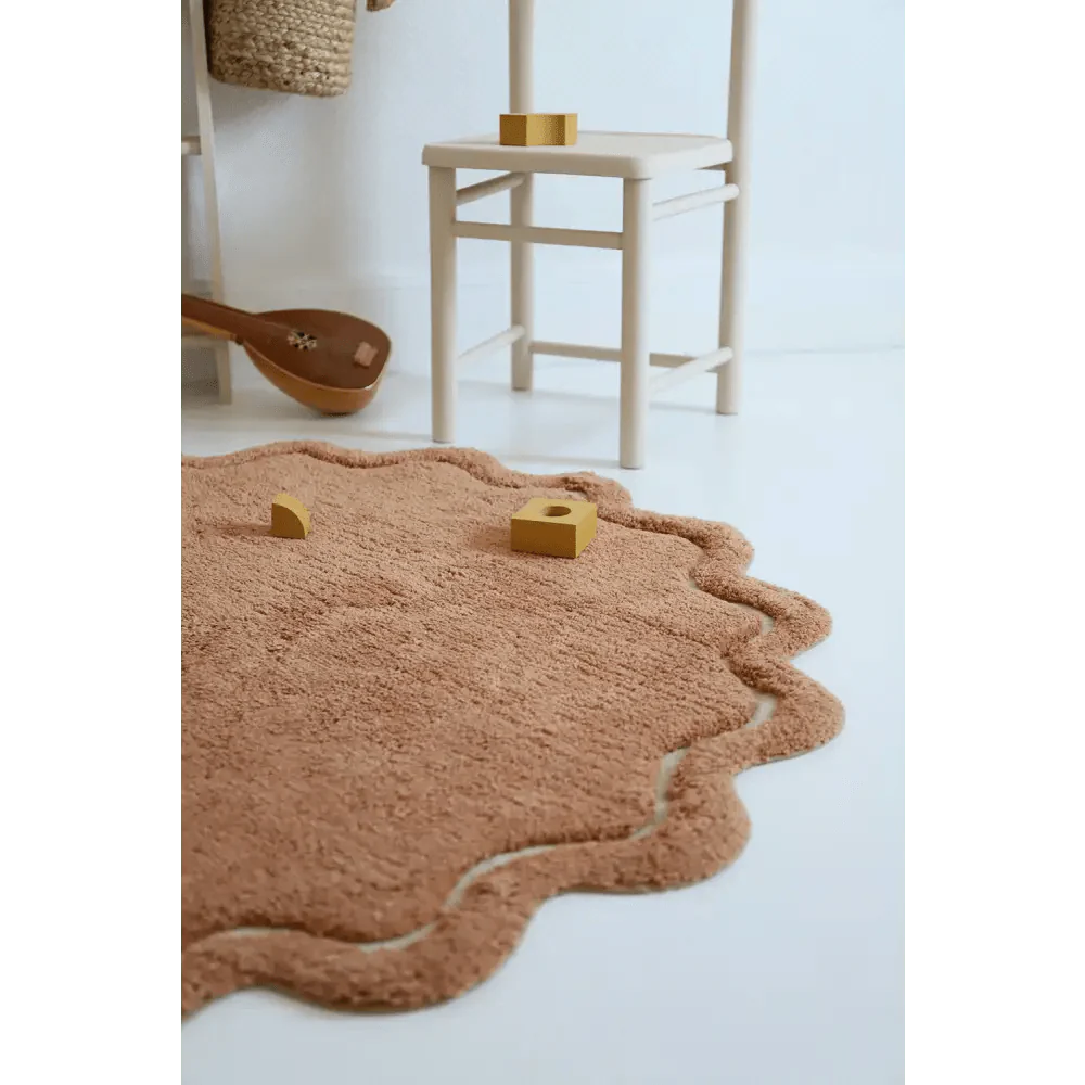 Alfombra 110 cm SWEET APRIL TOFFEE Algodón Lavable en lavadora
