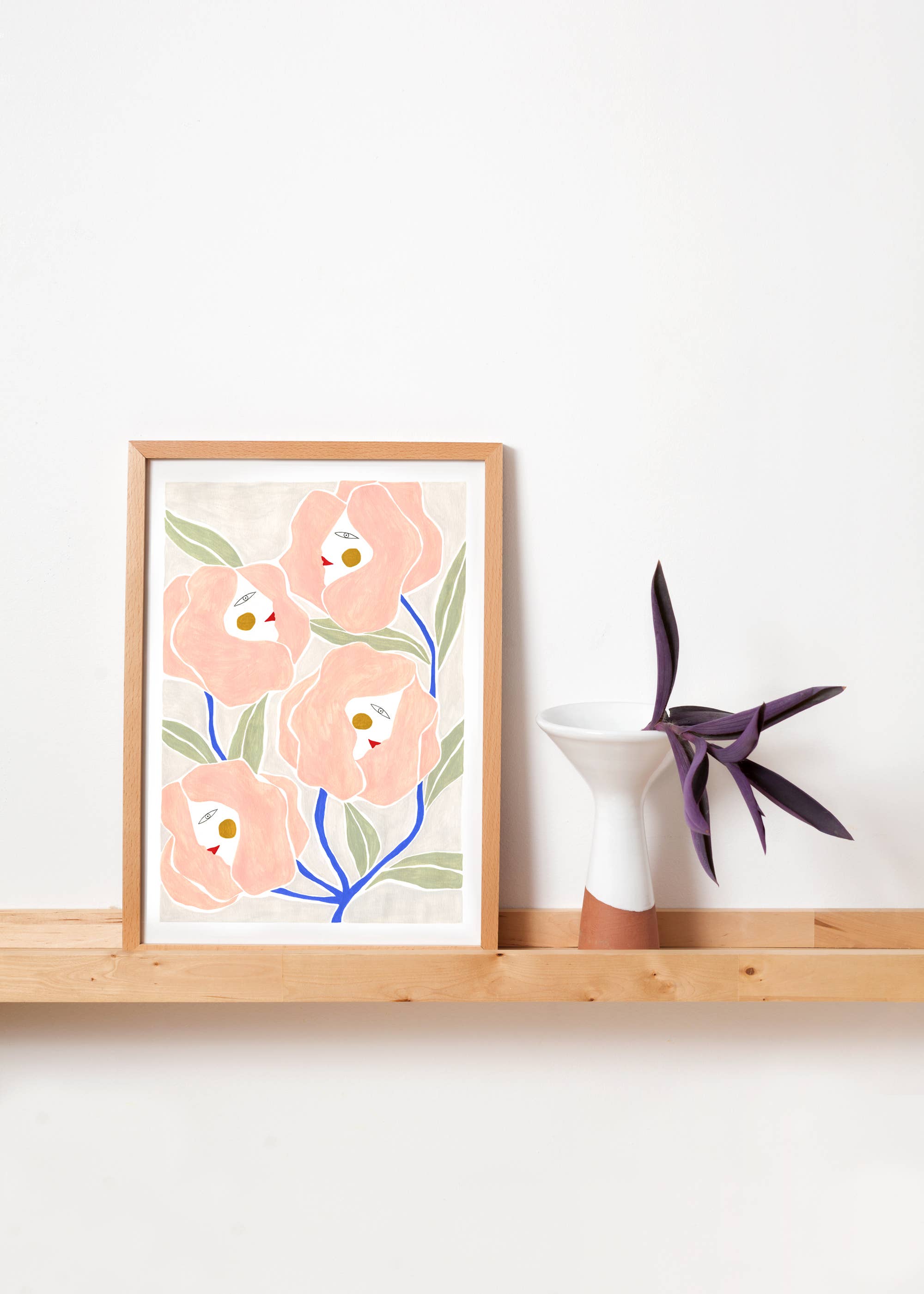 ROSES WOMEN Art Print: A4