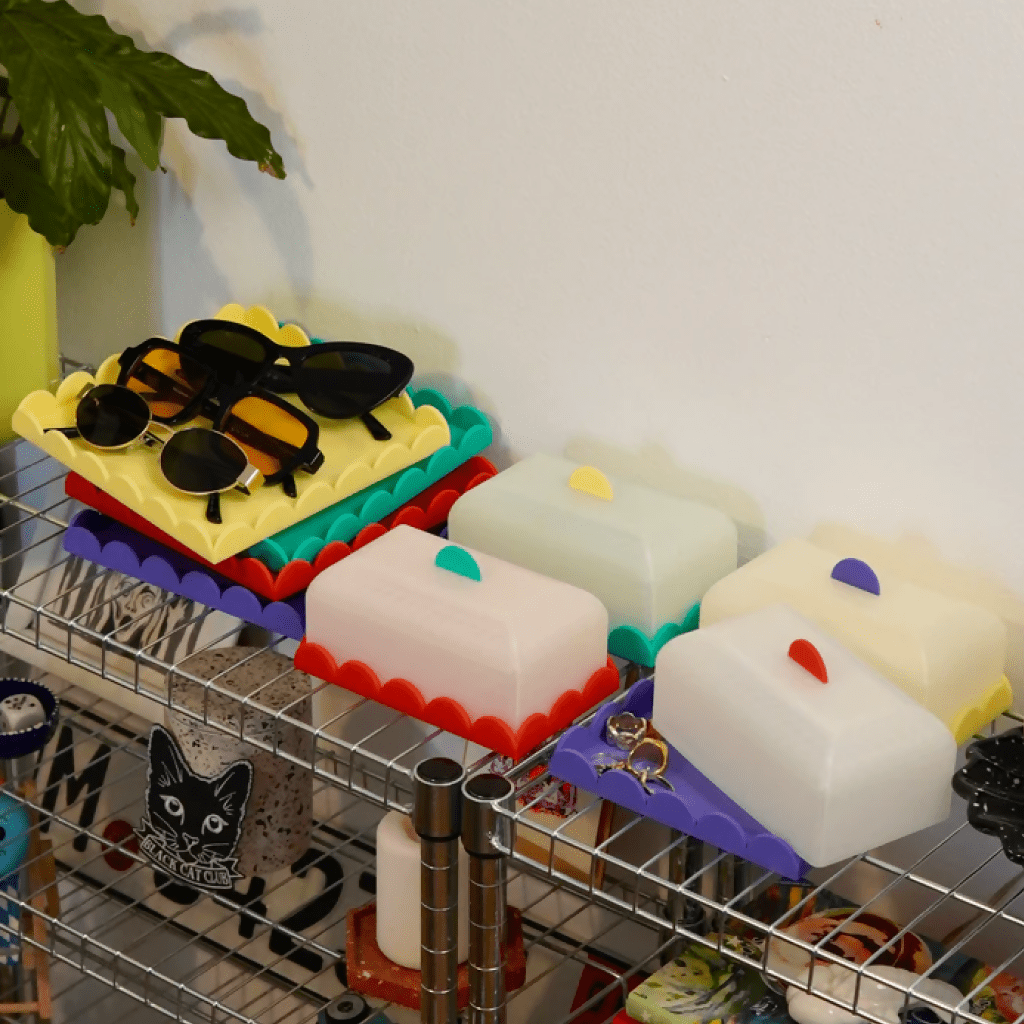 Scalloped Tray + Container Bundle - Dopamine Concept Store