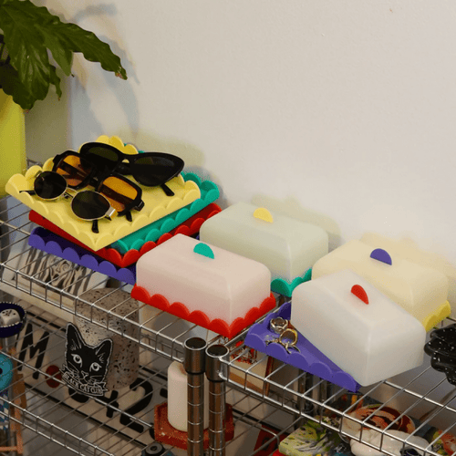 Scalloped Tray + Container Bundle - Dopamine Concept Store