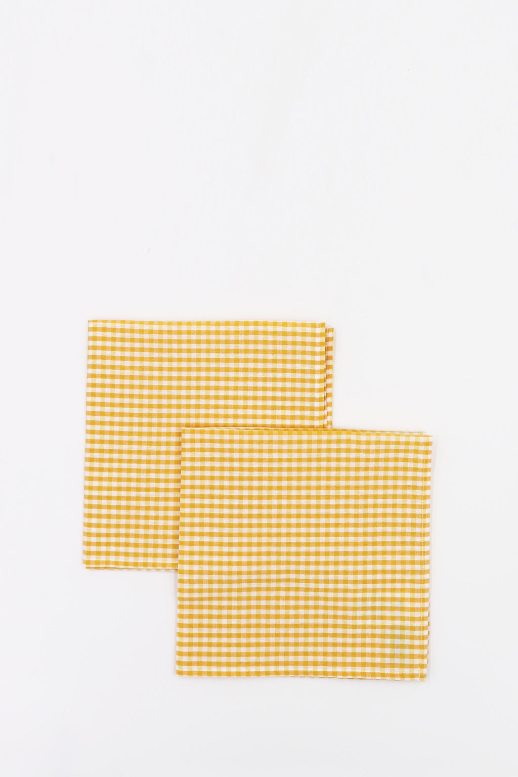 Servilleta vichy amarillo cuadro pequeño (pack de 2) - Servilleta