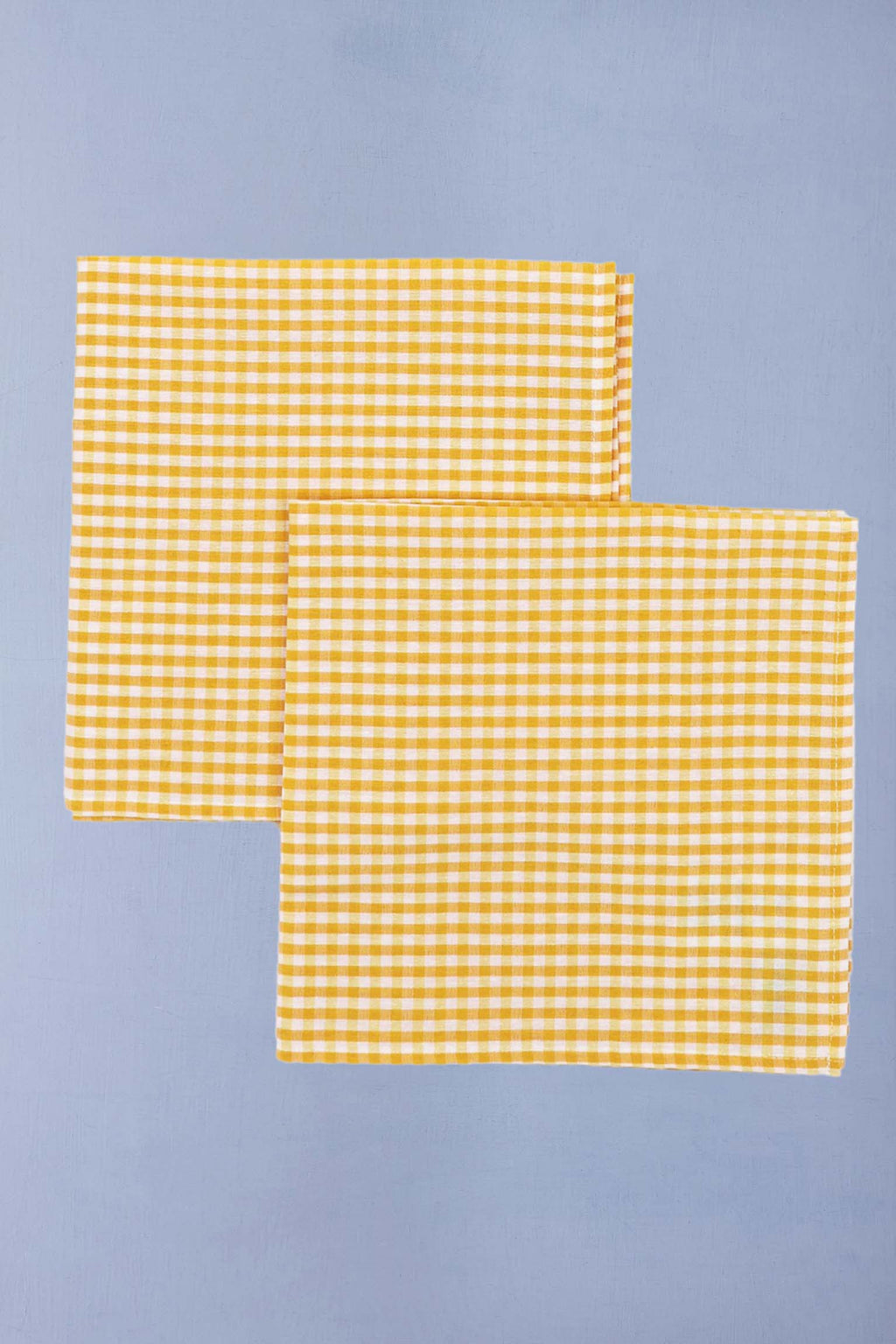 Servilleta vichy amarillo cuadro pequeño (pack de 2) - Servilleta