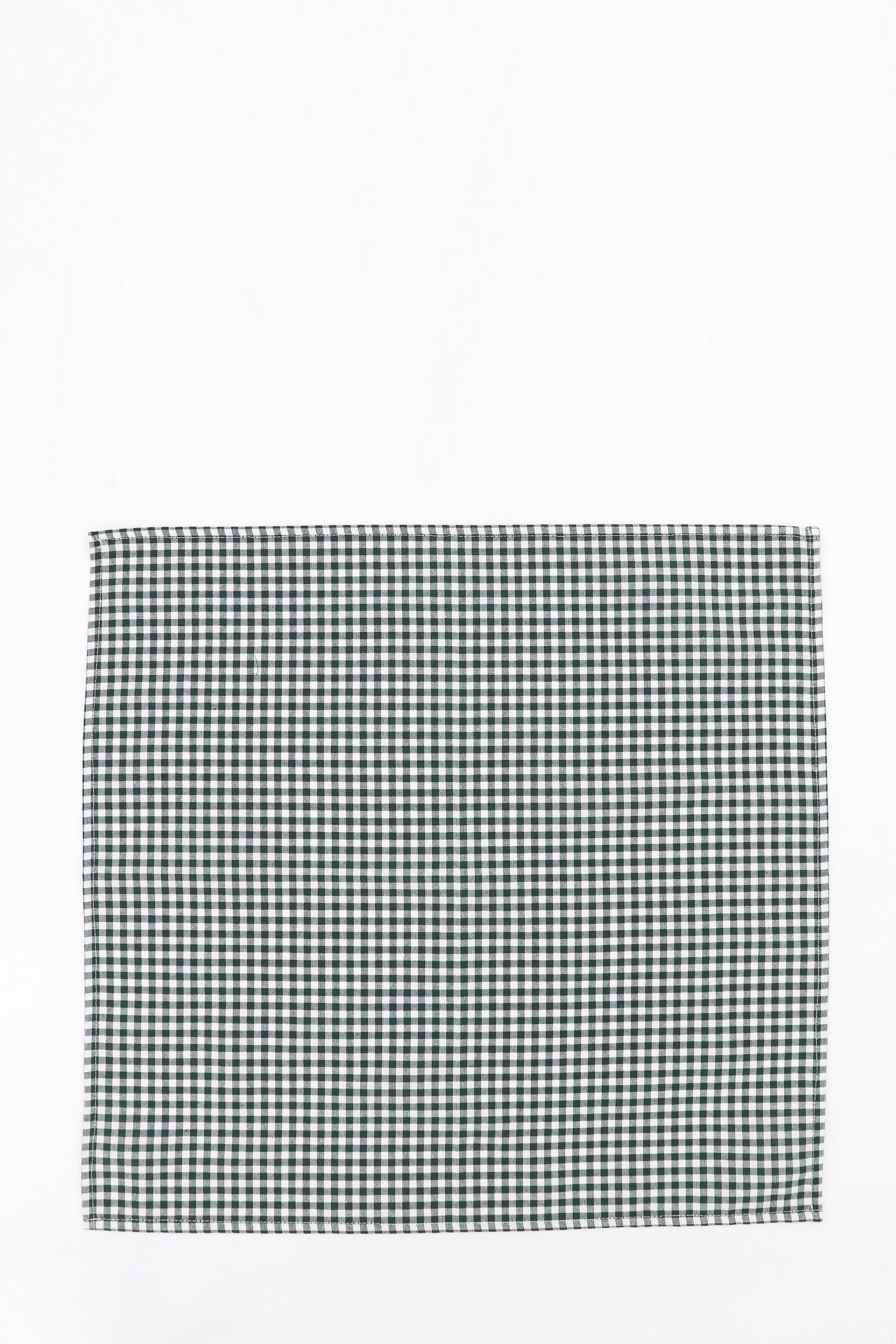 Servilleta vichy verde (pack de 2) - Servilleta